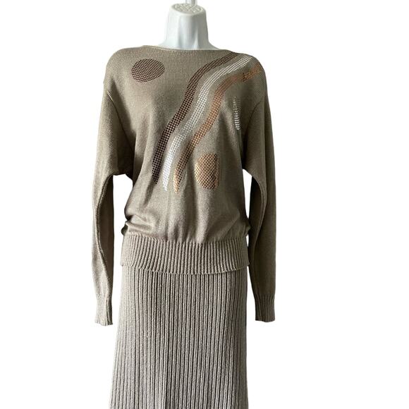 Vintage Leslie Fay 2pc Skirt Set - Picture 2 of 10
